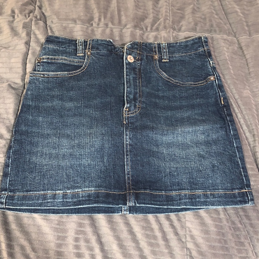Free People Denim Mini Skirt